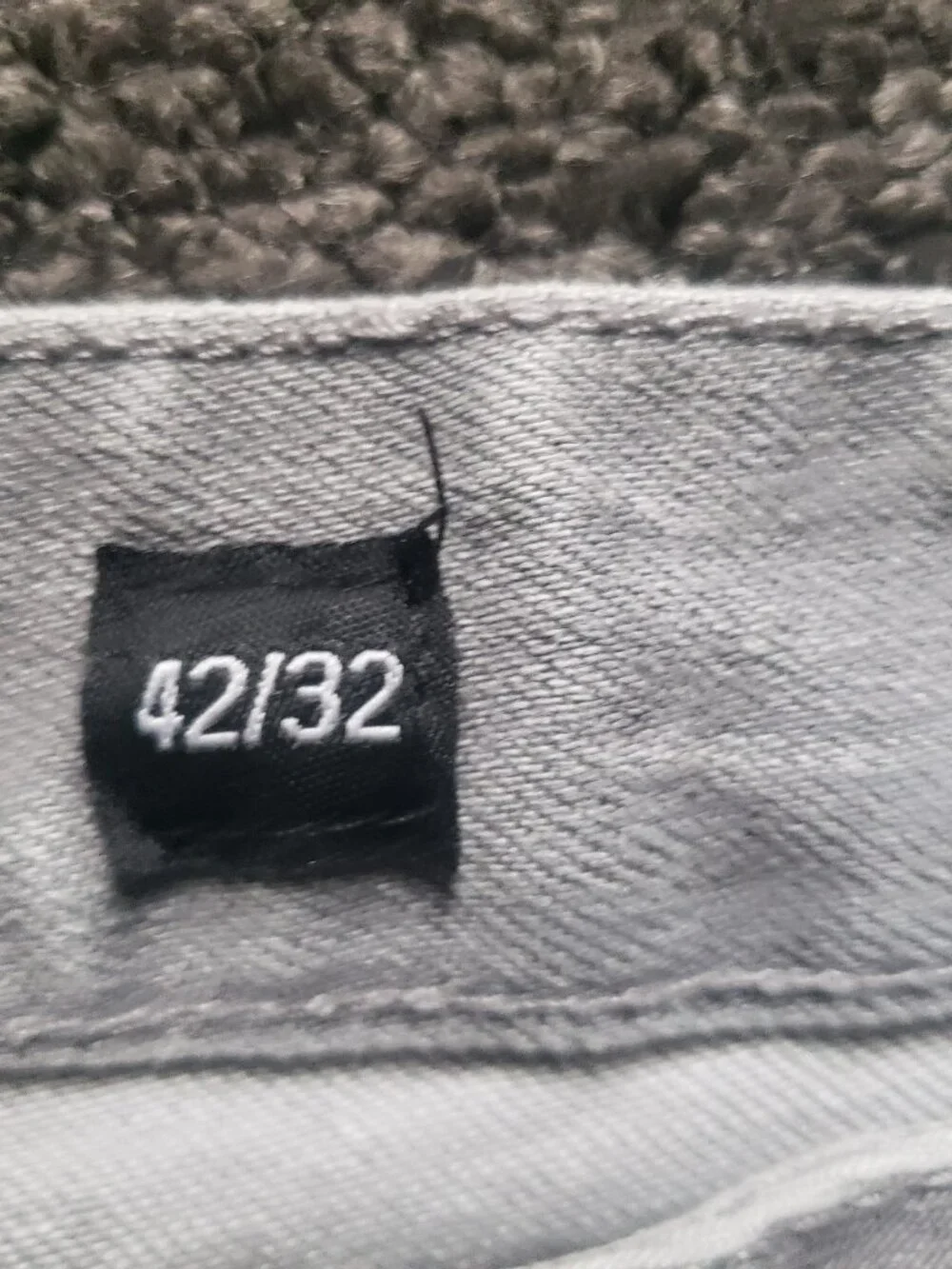 Decibel Jeans Mens Distressed Gray Size 42x32 Slim Fit